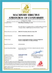 CE certificate from Hebei Hanna Technology Co., Ltd.