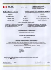 Medical Device Licence certificate from Guangzhou Xiufangyuan Beauty Equipment Co., Ltd.
