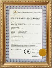 Power supply certificate from S4A Industrial Co., Limited