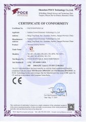 CE for terminal crimping machine certificate from Suzhou Crown Electronic Technology Co., Ltd.