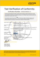 CE certificate from Wenzhou Huishang Electric Co. Ltd.