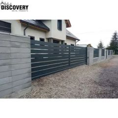 High Quality Privacy Screen Horizontal Slat Fences with Posts - Image 2