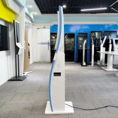 23.6 Inch Multi-Touch Function Curved Kiosk Vertical Design Self Service Kiosks - Image 6