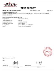 BACL certificate from Shenzhen Foxiyao Technology Co., Limited