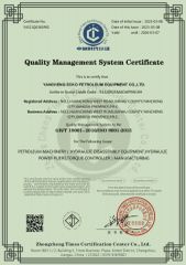 ISO9001 certificate from Wise Channel Industries Limited
