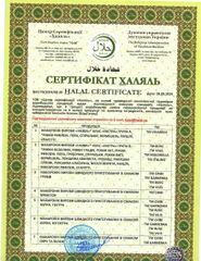 HALAL certificate from NSP GLOBAL TRADE LLC