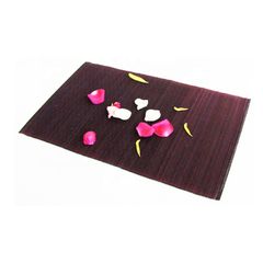 Bamboo Table Plate mat, Rhombic pattern color bamboo Place mats - Image 3