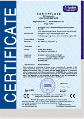 CE certificate of Guangzhou Lanyue Electric Appliance Co., Ltd – certificate photo, supplier certificates section