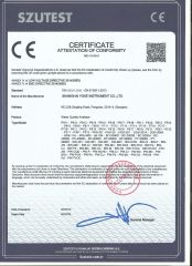 CE (water quality analyzer) certificate from Shanghai Yoke Instrument Co., Ltd.
