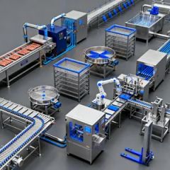High Efficiency Sausage Packing Line Sausage Packaging Machine Automatic Thermoforming Machine Automatic Feeding Machine - Image 1