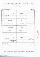 TEST REPORT 3 certificate from FOSHAN STRONG QUARTZ CO., LTD