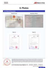 SGS certificate of Zhejiang Farmertec Power Technology Co., Ltd. – certificate photo, supplier certificates section