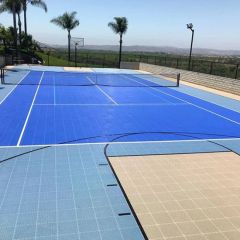 Outdoor PVC Sports Flooring Synthetic Basketball Court Rubber Tennis Court Flooring - Hebei Fu Xuan Trade Co., Ltd.