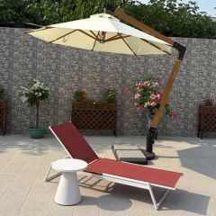 Pool Side Garden Luxury Stackable Teak Chaise Lounge Type Single Trademark MY Condition New Origin Foshan HS Code - Image 3