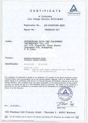 TUV certificate certificate from Shenzhen Asenware Test and Control Technology Co., Ltd.