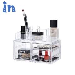 New Arrival 2 Pieces Acrylic Jewelry and Cosmetic Storage Makeup Organizer Set - Fuzhou Classic Display Co., Ltd