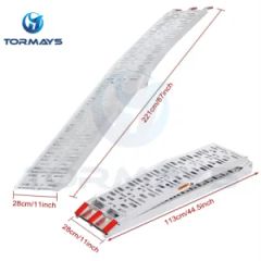 Aluminum Loading Ramp for Loading Motorcycles with Easy Rubber Handle - Image 3