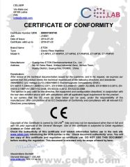 CE Cotton Candy Machine certificate from Guangzhou ETON Import & Export Co., Ltd.