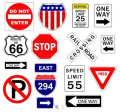 Aluminum Reflective Traffic Safety Signs - Image 1