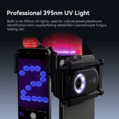 Smartphone Pocket Microscope 200X Magnificationwith Built in LED and UV Flashlight - Image 5