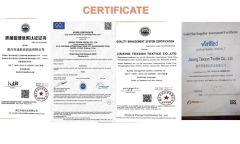 Certificate certificate of Jiaxing Texson Textile Co., Ltd. – certificate photo, supplier certificates section
