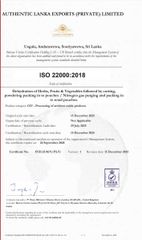 ISO 22000:18 certificate from Maucho International