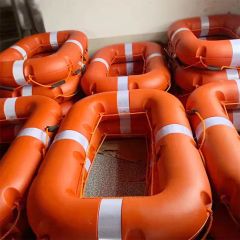Marine Life Raft Hoistable Lifeboat Water Rescue Equipment Seater 2 Paddle Yes Color Orange Model NO. Lb-02 Model No. - Image 2
