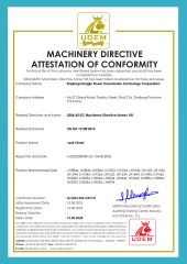 CE-Leaf Chain certificate from Zhejiang Hengjiu Machinery Group Co., Ltd.