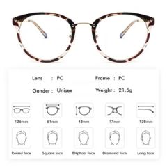 Customized Anti Blue Light Metal Frames for Eyeglasses - Image 4