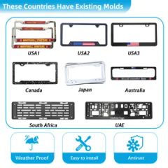 Custom Plastic Rust-Proof Durable License Plate Frame Personalized License Plate Frame - Image 3
