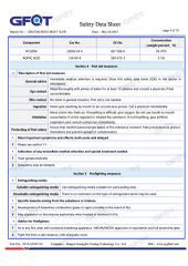 MSDS/SDS certificate from Jiangsu Right Import&Export Co., Ltd.