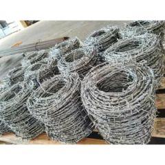 Hsj High Quality Roll Barbed Wire Razor Barbed Galvanized Wire for Farm Fence - Image 4