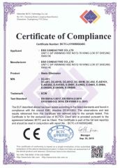 CE certificate certificate from ESD CONDUCTIVE CO., LTD