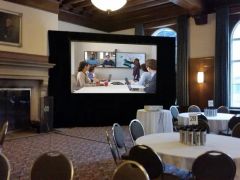 Portable Fast Fold Projection Screen for Outdoor Events - Image 2