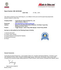 certificate certificate of Yuyao Zhuoxin Import & Export Co., Ltd. – certificate photo, supplier certificates section