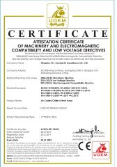 CE-AIR COOLED CHILLER HEAT PUMP certificate from Alk Electric Group Limited