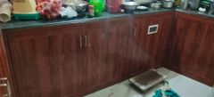 Pvc Modular Kitchen Cupboards Width 600 mm Height 1200 mm Finish Laminate No. Of Doors 4 Door Door Style Swing Door Lifespan - Image 1