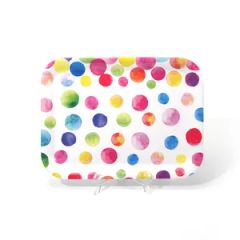 Reusable Melamine Kitchenware Rectangle 15.2''*11.5'' Food Grade Tray - Image 1