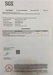 SGS certificate of Anhui Huayang Furniture Co., Ltd. – certificate photo, supplier certificates section