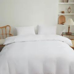 OEM Simple Fashion Pure Multi-Color Ruffles Washed Cotton Bed Sheets - Image 4
