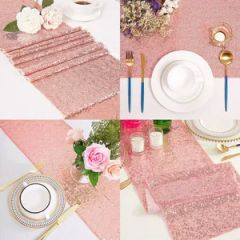 Sequin Table Runners High Quality Factory Direct Custom Wedding Sequin Glitter Table Runner - Image 3