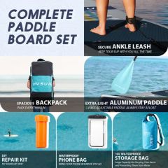 Lightweight Inflatable Stand up Paddleboard for Yoga and Surfing - Image 6