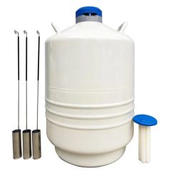 Large Caliber Liquid Nitrogen Container Laboratory Equipment Origin China Condition New Parts Gas Tank Model NO. YDS-10 Net Weight - Image 3