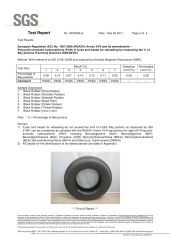 EU Standard Reach Report certificate of SHANDONG PRESTONE TYRE CO., LTD. – certificate photo, supplier certificates section