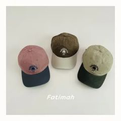 Wholesale Children Hats Custom Logo Embroidery Fashion Two Tone Design Baseball Cap for Kids - Shijiazhuang Dongqi Technology Co., Ltd