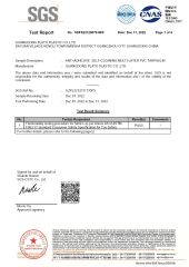 SGS Test Report ANTI-ADHESIVE, SELF-CLEANING MULTI-LAYER PVC TARPAULIN certificate from Guangzhou Joycycle Inflatable Co., Ltd