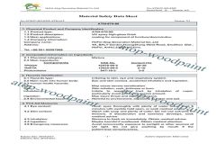 MSDS of UV Spray Coating High Clear Gloss Topcoat certificate of HEFEI ATOP DECORATION MATERIAL CO., LTD. – certificate photo, supplier certificates section