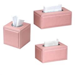 Factory Price Wholesale Custom Logo Crocodile Leather Texture Tissue Boxes - Image 5