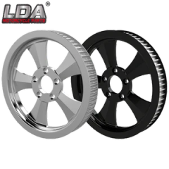 High-Performance Rear Drive Pulley for Harley Softail Models Color Custom Origin China Material Alloy Logo Lda&Custom Model NO. Pulley - Image 6