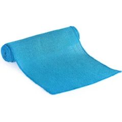 Customized Blue Finished Edge Home Decor Jute Table Runner - Image 2
